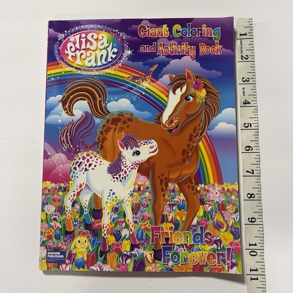 Other - Lisa Frank Giant Coloring & Activity Book Friends Forever Pony & Horse Cover